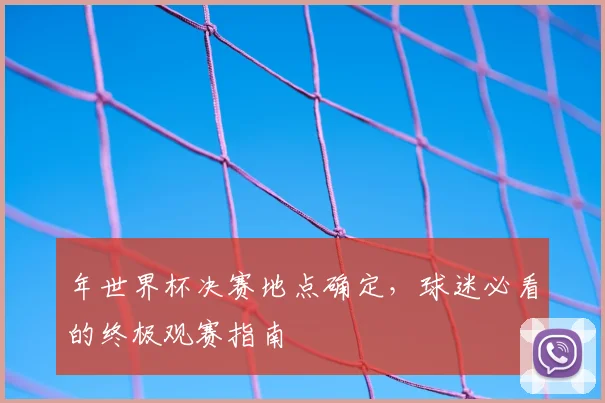 年世界杯决赛地点确定,球迷必看的终极观赛指南